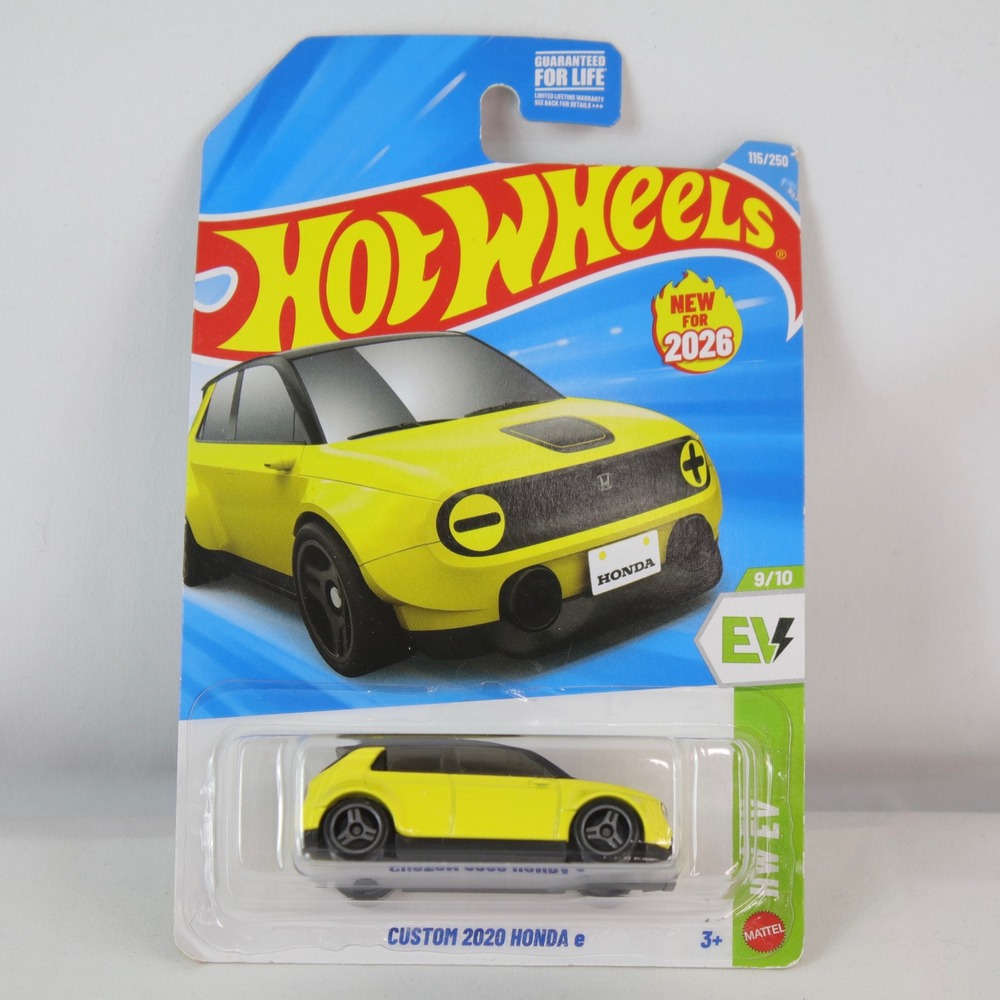 Hot Wheels Yellow Custom 2020‎ Honda e Toy Car -  NEW